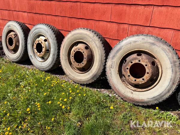 Lastbilshjul Bridgestone 4st. 10 R 22.5