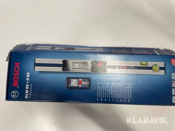 Avståndsmätare med mätskena Bosch GLM 80+R60
