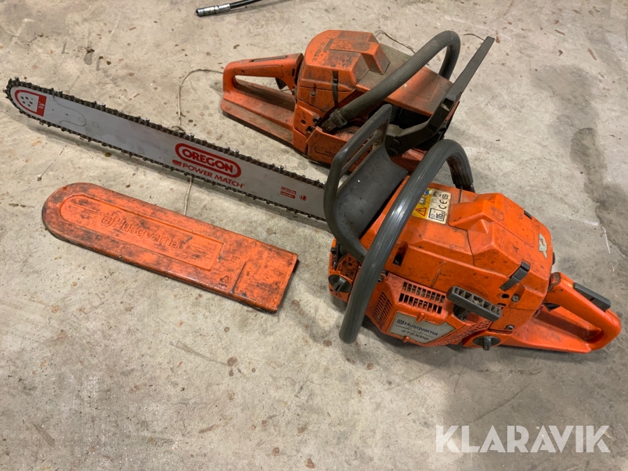 Motorsåg med längre svärd Husqvarna 372 XPG + reservdelssåg