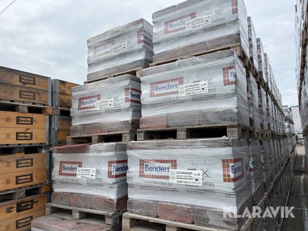 Parti mursten 20 pall Benders Labyrint antik rödmix