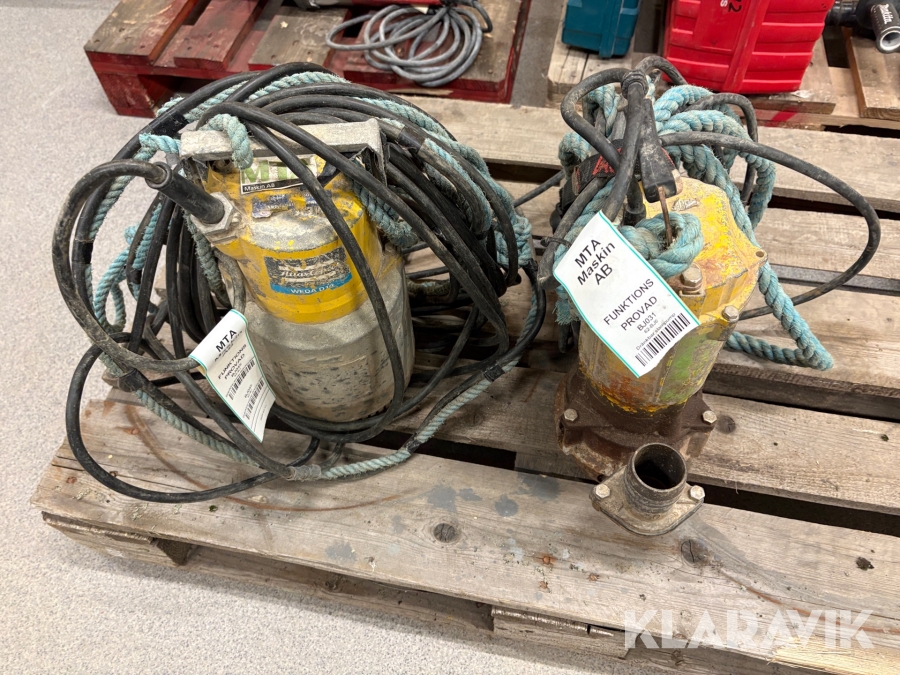Dränkpumpar 2 st Atlas Copco