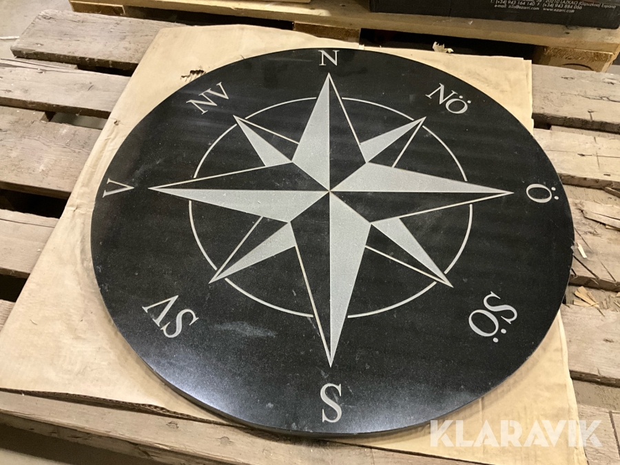 Kompassros i sten