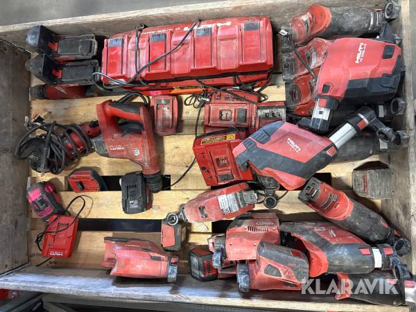 Dammsugare, slagborr och laddare Hilti