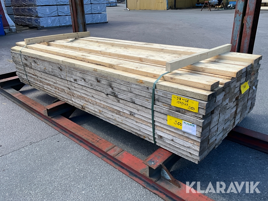 Virkespaket ohyvlad gran 38x125 363löpmter