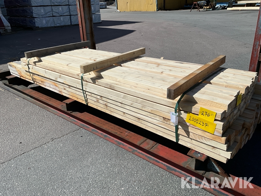 Virkespaket hyvlad regel 45x70 300löpmeter