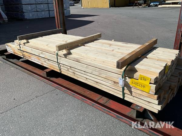 Virkespaket hyvlad regel 45x70 300löpmeter