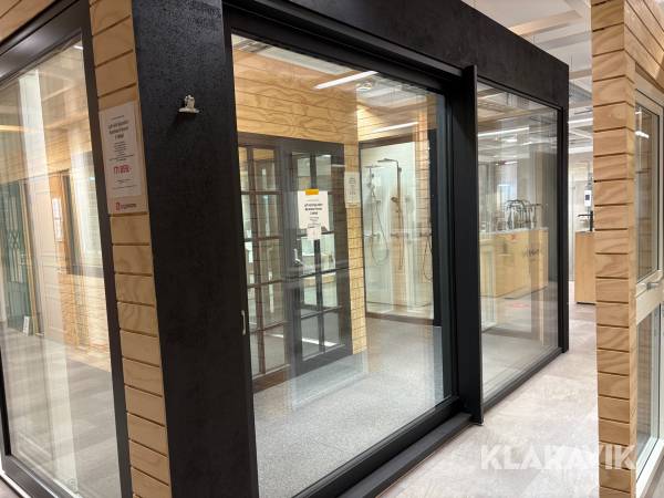 Skjutdörr Lyft-Glid Nordiska Fönster 2-delad Schüco ASE 80 Hi Design Line