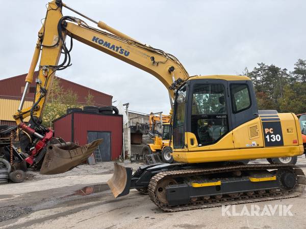 Grävmaskin Komatsu PC130-7K med 2st skopor