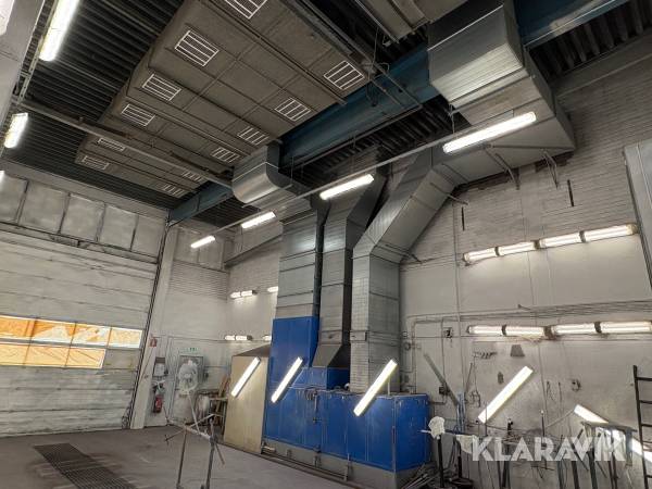 Frånluftsventilation med filter till lackbox