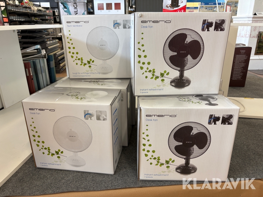 Kalluftsfläkt Emerio Desk fan 9st