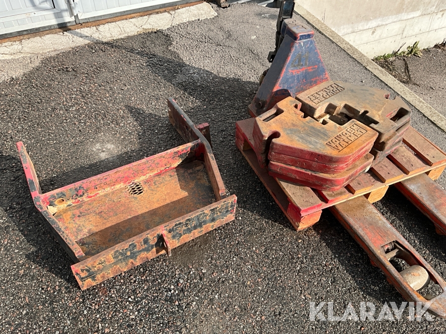 Frontvikter och frontbrygga Volvo BM Valmet 2105