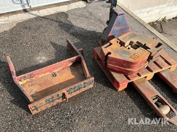 Frontvikter och frontbrygga Volvo BM Valmet 2105