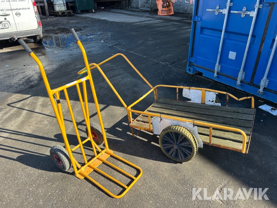 Vagn & säckkärra Hörby Bruk 2 st