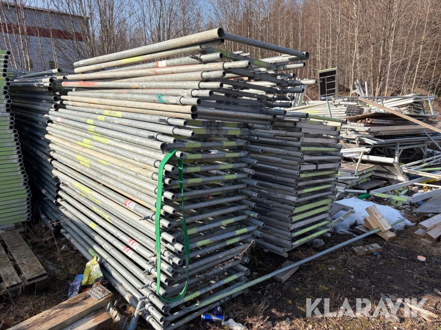 Byggställning ca 250m2 Plettac