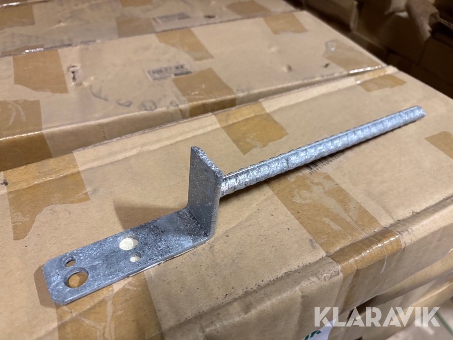 Stolpsko för ingjutning L-Form 46x90x30x12x200x4mm 20st