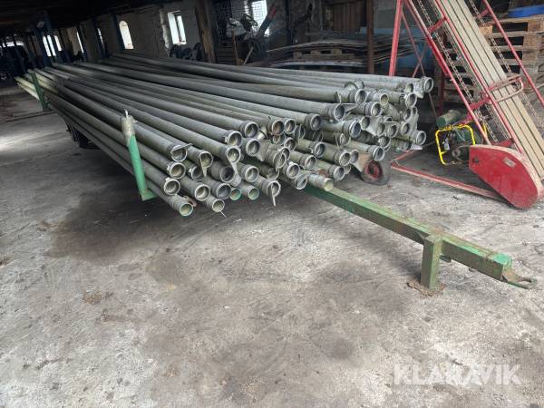 Diverse Bevattningsrör Aluminium På Vagn 95x9000mm - Totalt cirka 80st