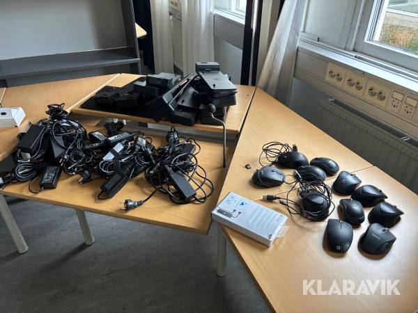 Strömkablar och dockningsstationer HP stort parti