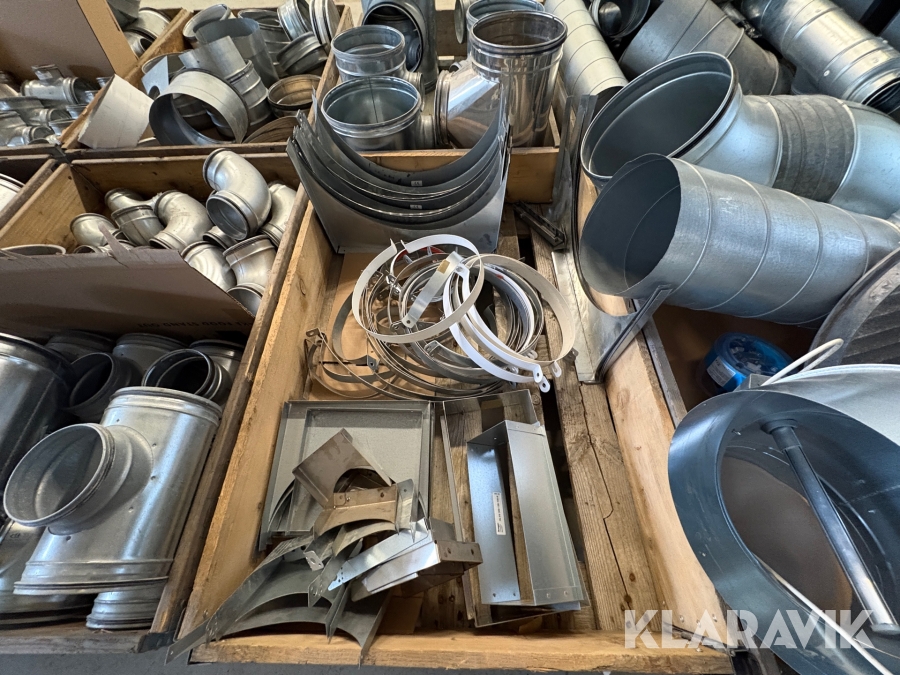 Parti med ventilationsdelar Swegon