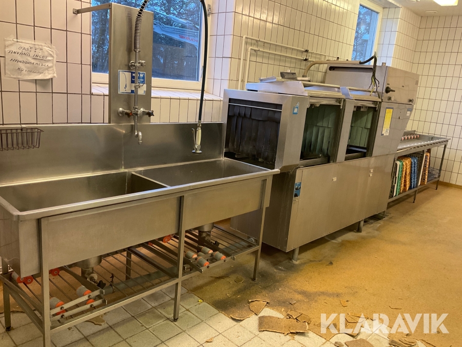 Diskmaskin storkök Wexidisk med rullband  & diskho