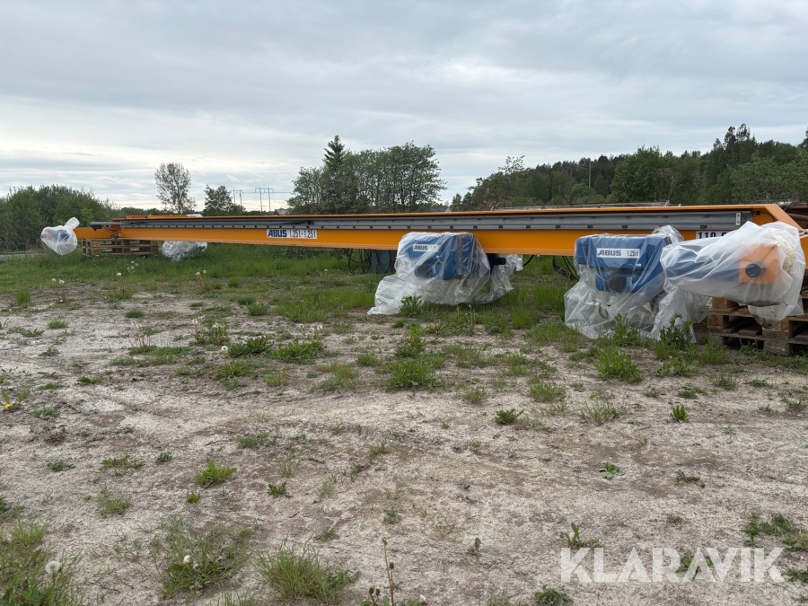 Traverskran ABUS Elv 1.25+1.25 Ton, två lin telfer