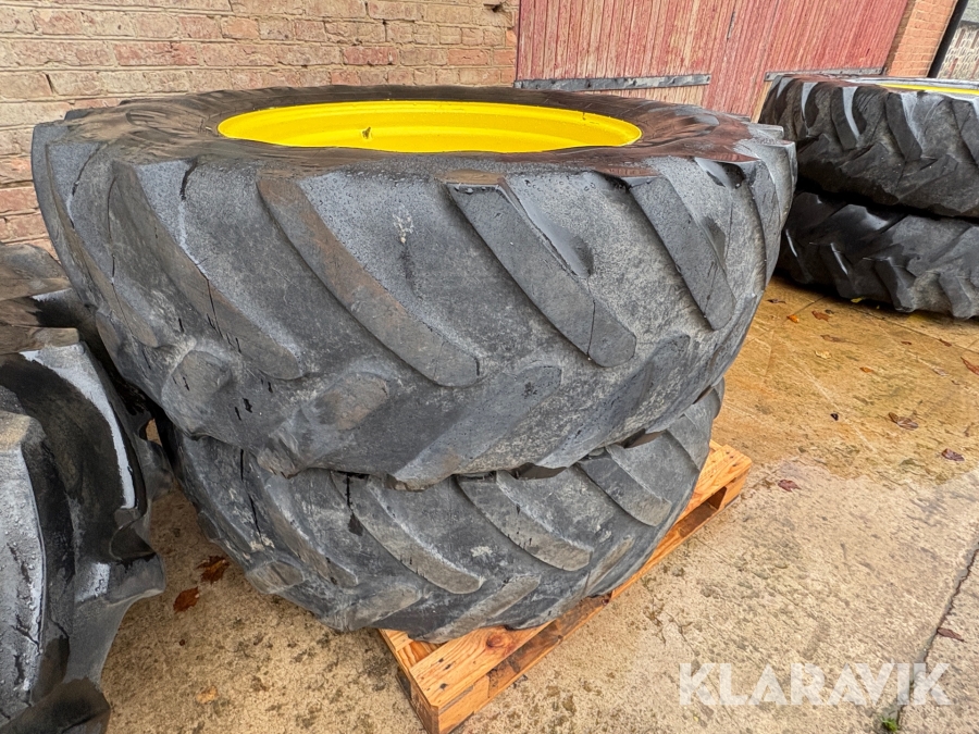 Kompletta framhjul Michelin OMNIBIB 480/70 R34