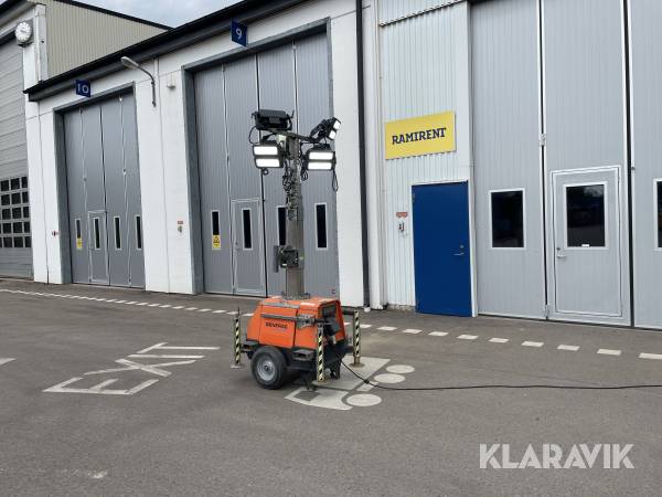 Belysningsmast Generac 7meters Roterbar Led