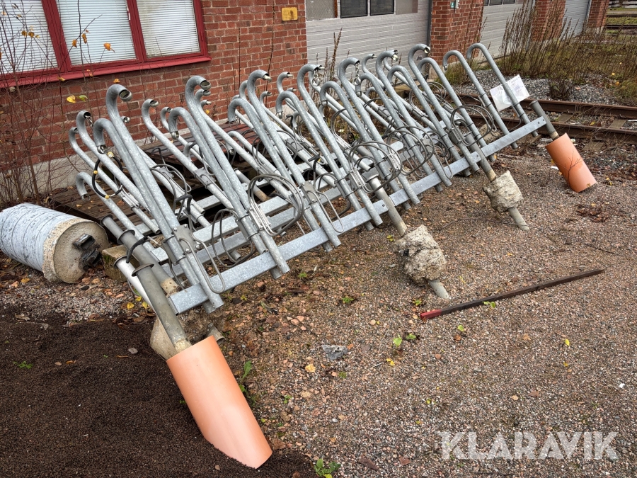 Cykelställ med fundament 3 st