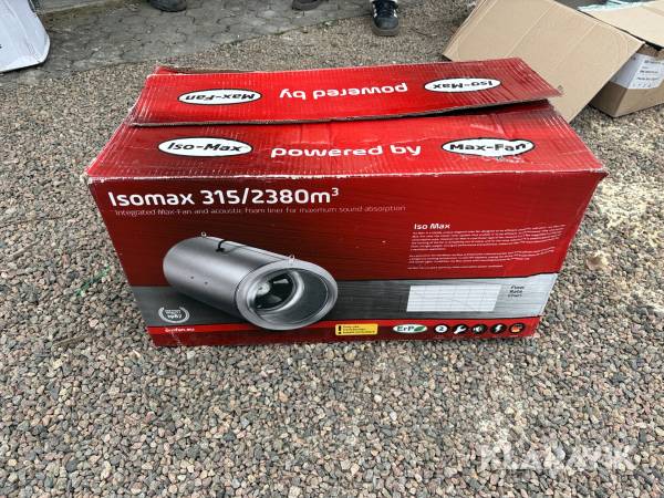 Ljudisolerad kanalfläkt Isomax Can-Fan 315/2380m3