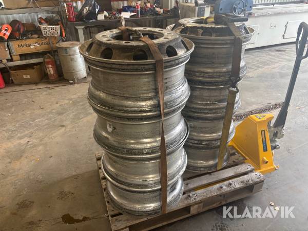 Drivhjulsfälgar Alkoa 22.5" 8st