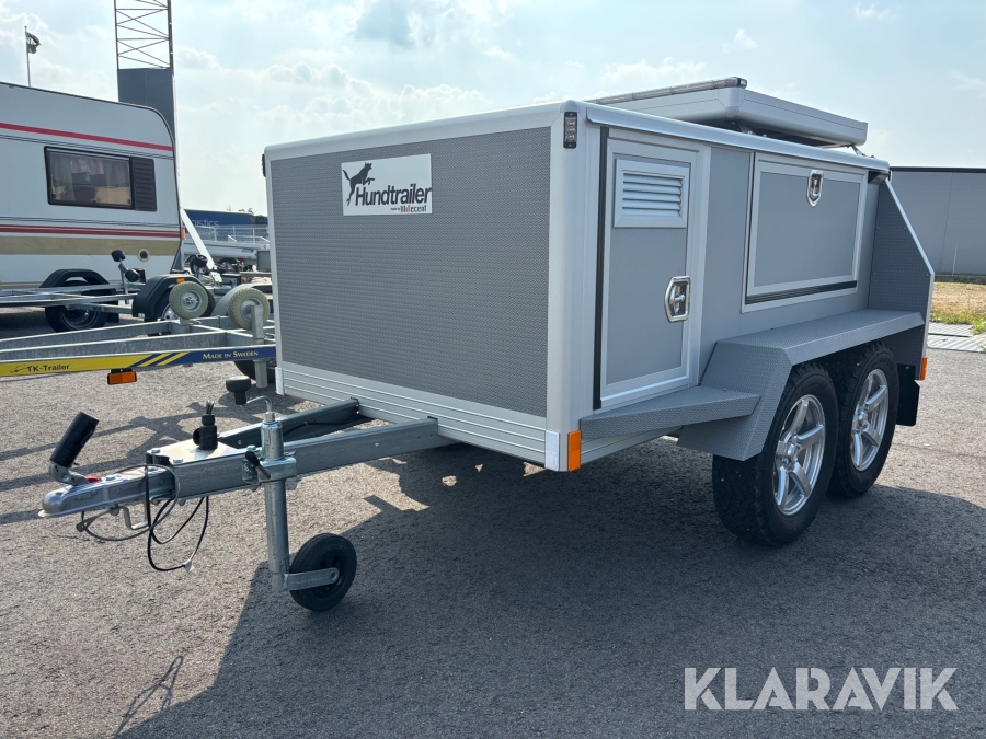 Hundsläp Hundtrailer 3 st utrymmen för hund
