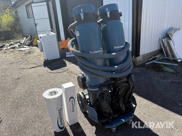 Stoftavskiljare Dustcontrol DC3800 Twin inklusive filter