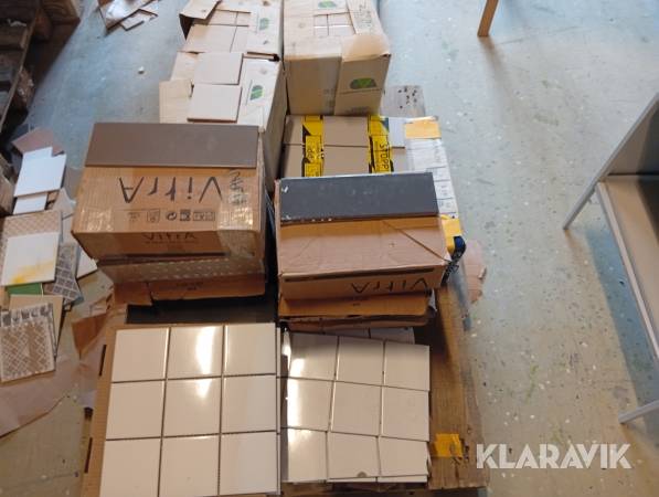 Parti kakel & klinker – blandade storlekar och modeller