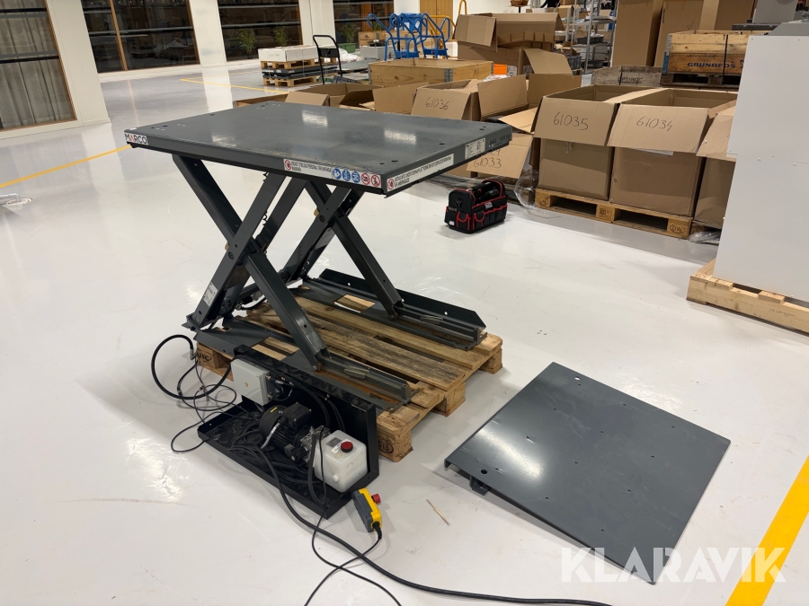 Låglyftsbord med ramp Marco ML 010080-D2 1000kg