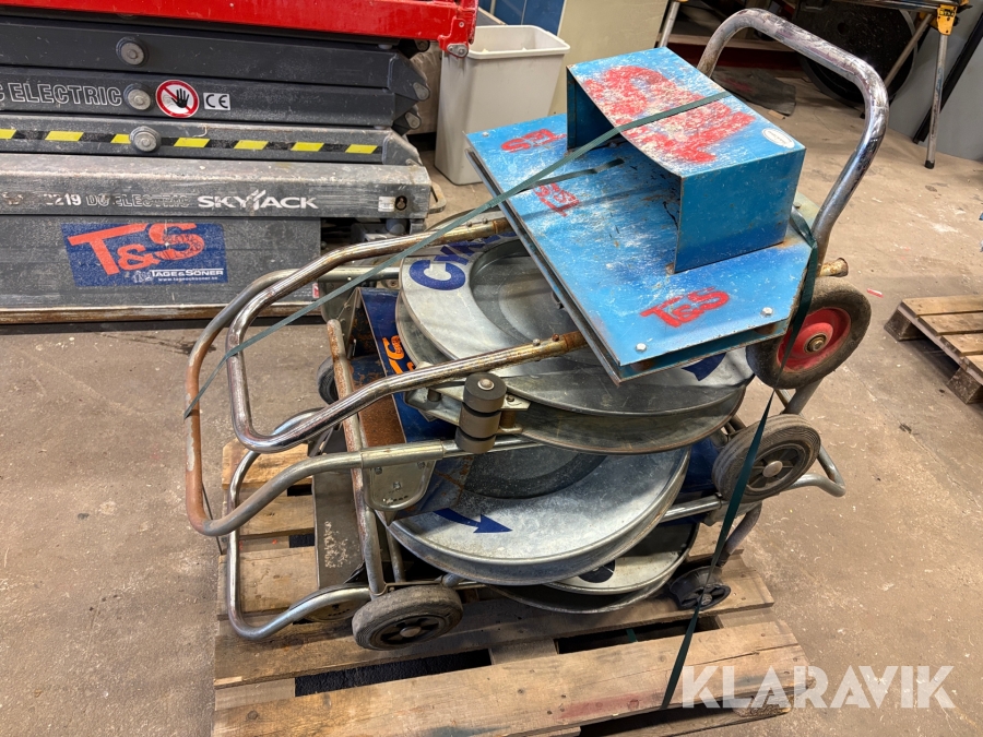 Vagnar för stålband 4 st