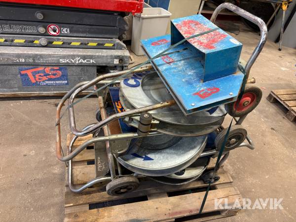 Vagnar för stålband 4 st