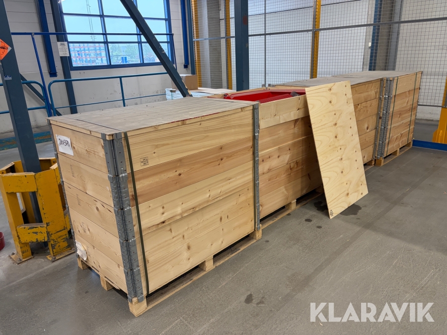 Parti med Temporär Skyddsvall Plastinject Watersystem Grundmodul Noaq Boxvall 980 x 680 x 530 mm 104 st