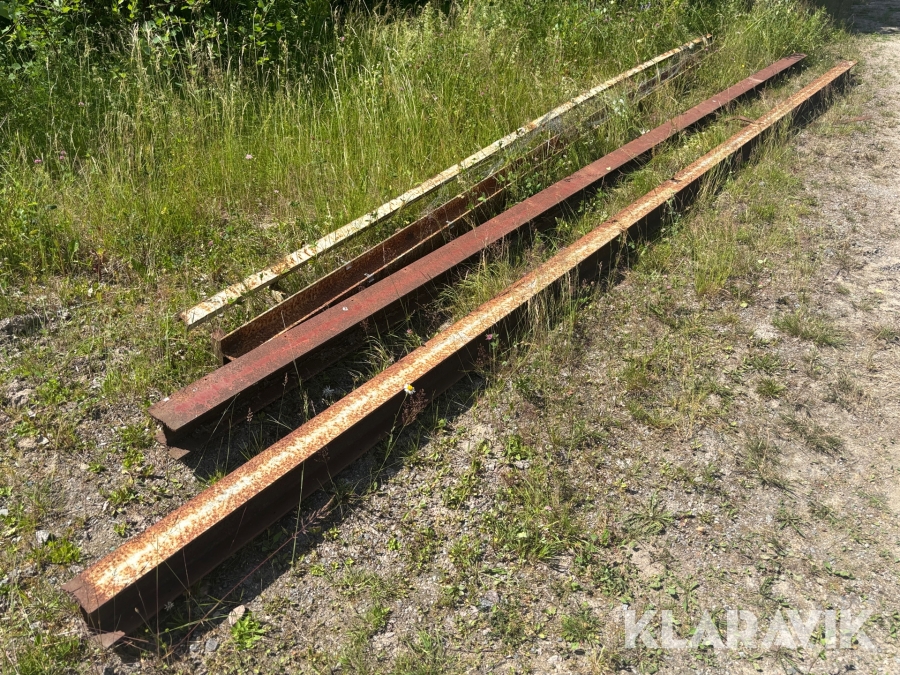 H-balk järnbalkar, 3st