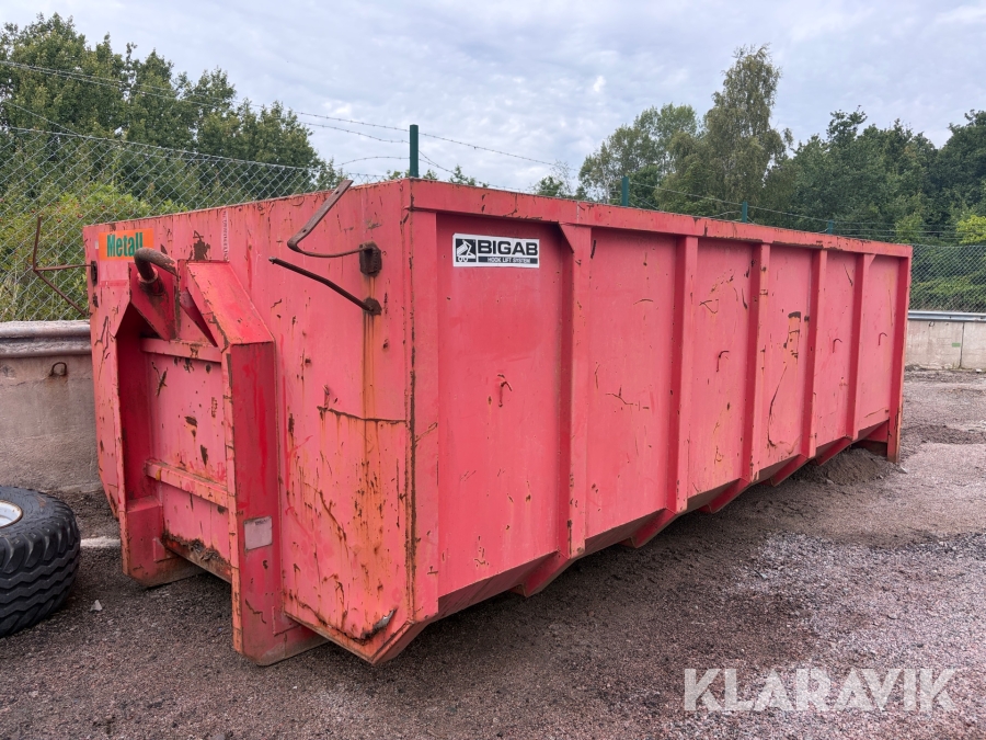 Lastväxlarflak / container Bigab 12 ton