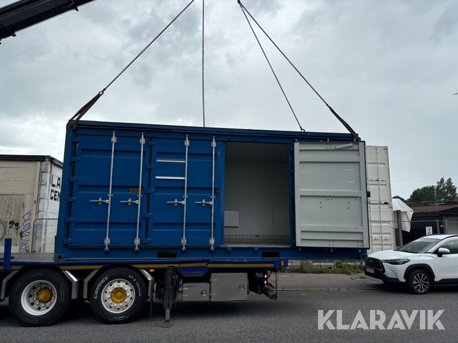 Isolerad Container 20 fot, öppningsbar långsida