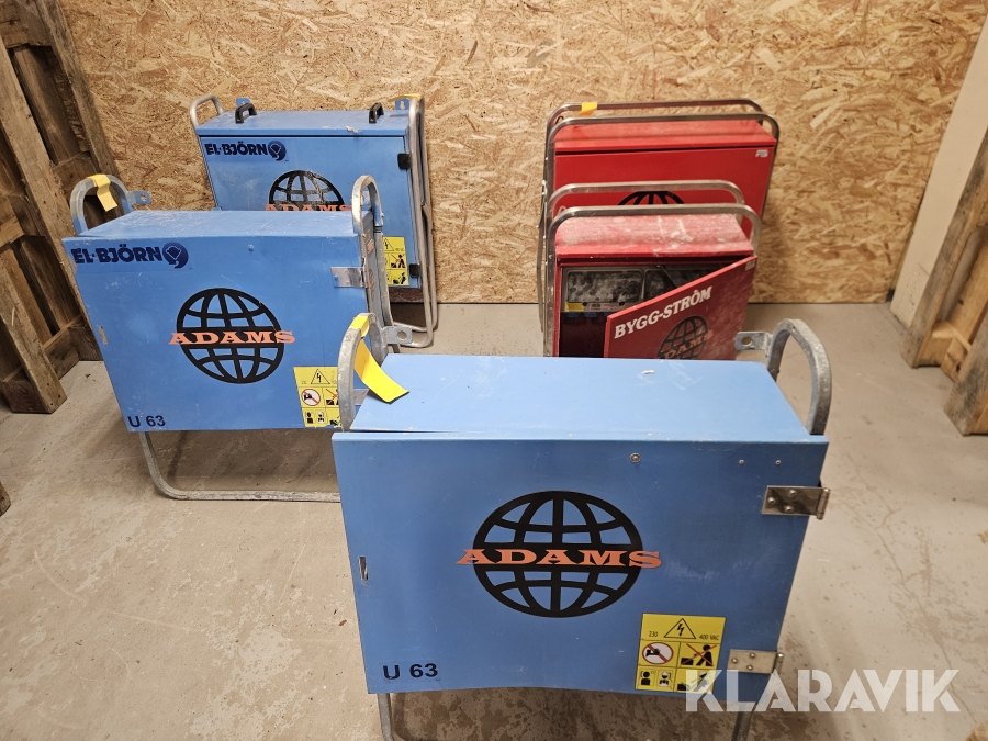 Elskåp Elbjörn & Byggström 32A / 63A 5 st