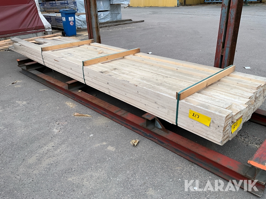 Virkespaket Målad panel 28x120 370löpmeter