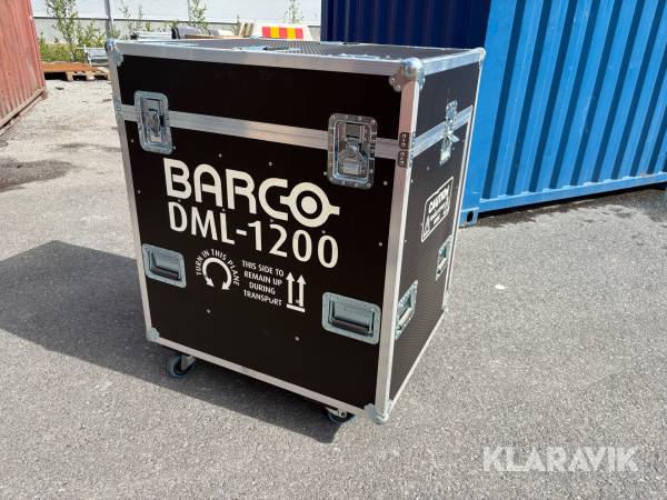 Transportlåda, flight case Barco DML-1200
