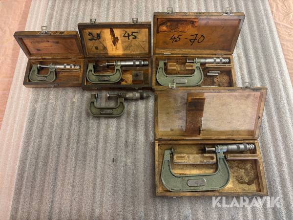 Diverse micrometrar 5st