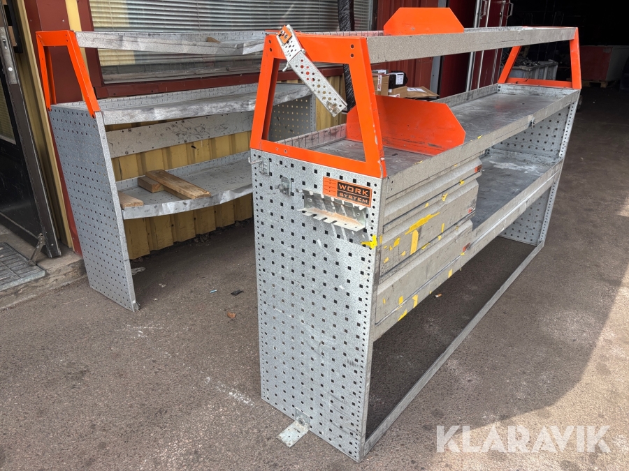 Skåpsinredning Work system 2st