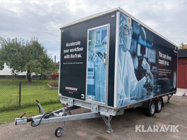 Personalvagn/ arbetsbod Scanvogn 570 med Yale kodlås och  inredning