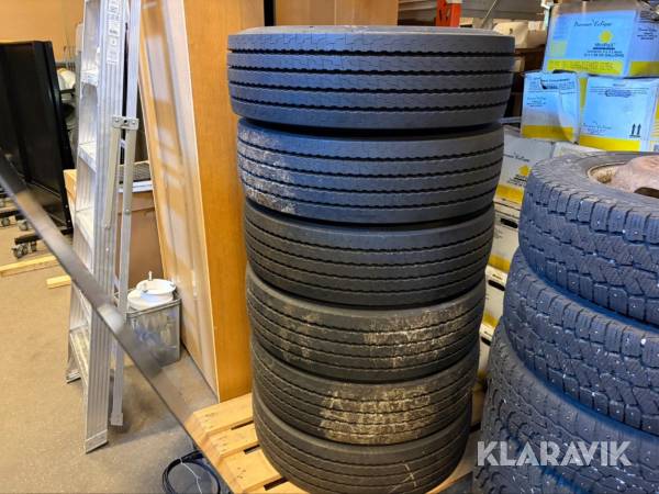 Lastbilsdäck Goodyear 245/70R19.5 6st