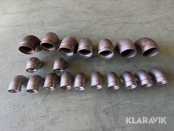 Rostfria rörböjar Victaulic 2” + 3" 19st