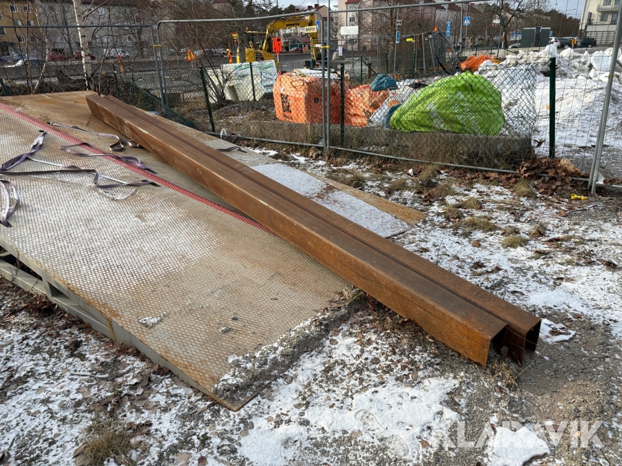 Fyrkantsbalk Stål 250x150x10 mm 2st
