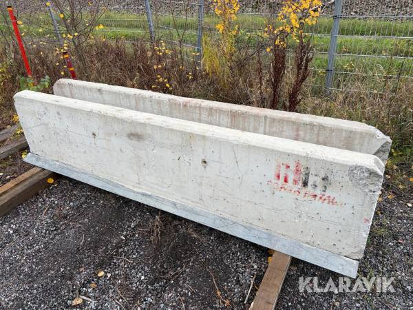 Betongbarriärer 3m Safe At Site 2st