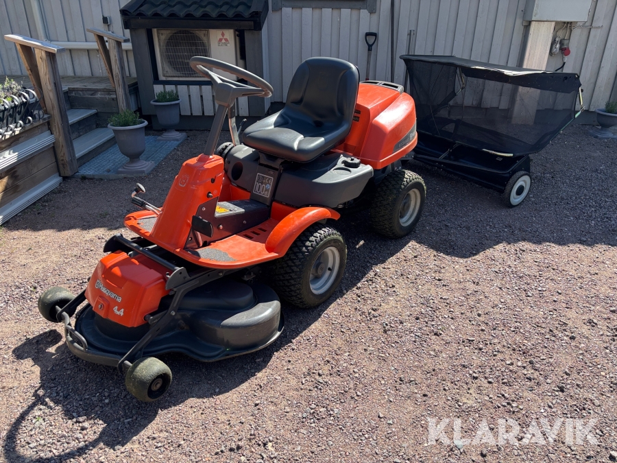 Åkgräsklippare Husqvarna R13AWD med uppsamlare
